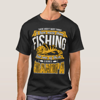 Grandpa Fishing Outdoor Fisherman Pride Father Day T-Shirt