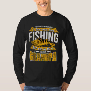 Grandpa Fishing Outdoor Fisherman Pride Father Day T-Shirt