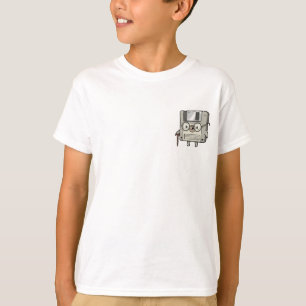 Grandpa Floppy Disc with Cane Kids T-Shirt
