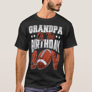 Grandpa Football birthday Boy Family Baller b day  T-Shirt