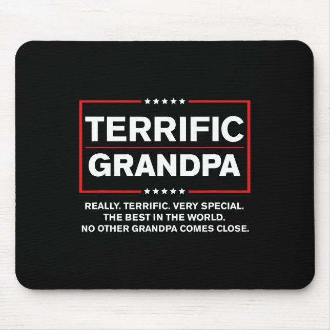 Grandpa - Funny Donald Trump Campaign Style  Mouse Pad (Front)