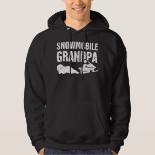 Grandpa Funny Sled Snow Mobiling Snowmobile  Hoodie