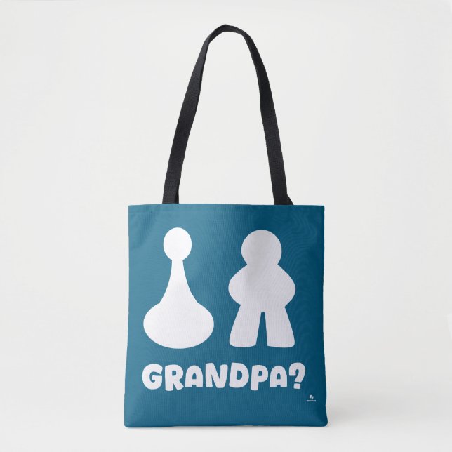  Grandpa Game Piece Funny Gamer  Design Tote Bag (Front)