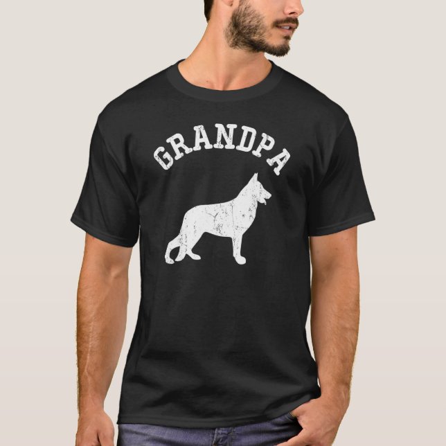 Grandpa German Shepherd T-Shirt (Front)