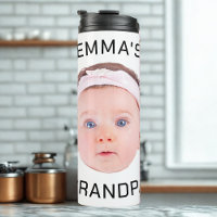 Grandpa Gift, Custom Baby Face, Photo Gift