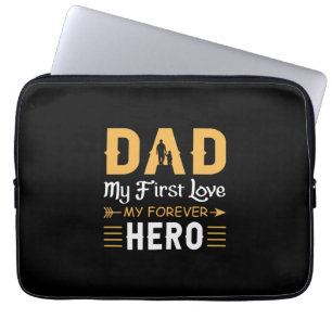 Grandpa Gift Dad My Forever Hero Laptop Sleeve