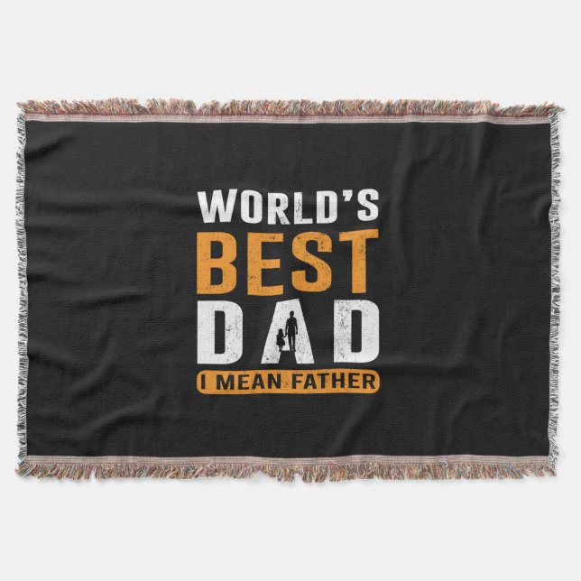 Grandpa Gift | I Mean Father Throw Blanket (Front)