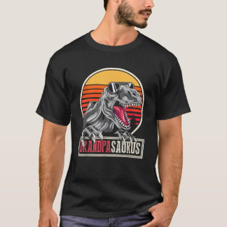 Grandpa Gift Idea Dinosaur Family Grandpasaurus T  T-Shirt