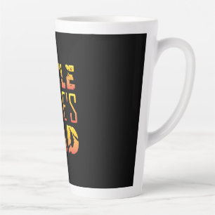 Grandpa Gift Little Dad Latte Mug
