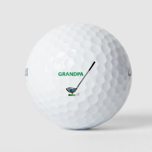 GRANDPA - Golfer Birthday Cool Golf Balls