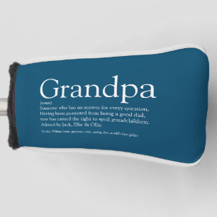 Grandpa Grandad Definition Modern Fun Quote Golf Head Cover