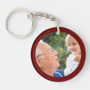 Grandpa Grandchildren Create your own Photo  Key Ring
