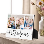 Grandpa Grandchildren Photo Collage Plaque<br><div class="desc">Capture the love between Papa and his grandchildren with our Grandpa Grandchildren Photo Collage Plaque. This personalised plaque features a heartwarming photo collage, beautifully displaying cherished moments shared between Papa and his beloved grandchildren. Surrounding the photos is the endearing title "Papa, " adding a special touch to the design. Crafted...</div>