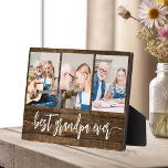 Grandpa Grandchildren Wood Photo Collage Plaque<br><div class="desc">Capture the love between Papa and his grandchildren with our Grandpa Grandchildren Photo Collage Plaque. This personalised plaque features a heartwarming photo collage, beautifully displaying cherished moments shared between Papa and his beloved grandchildren. Surrounding the photos is the endearing title "Papa, " adding a special touch to the design. Crafted...</div>