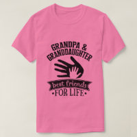Grandpa Granddaughter best friends life word art