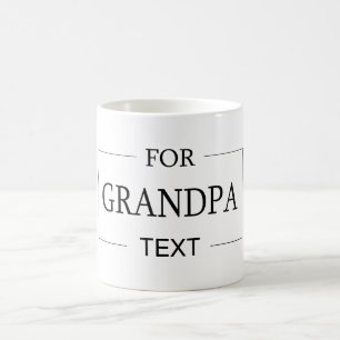 Grandpa Grandfather Birthday Personalised Gift  Coffee Mug