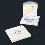Grandpa Grandfather Birthday Personalised Gift  Stone Coaster<br><div class="desc">You can customise it with your photo,  logo or with your text.  You can place them as you like on the customisation page. Modern,  unique,  simple,  or personal,  it's your choice.</div>