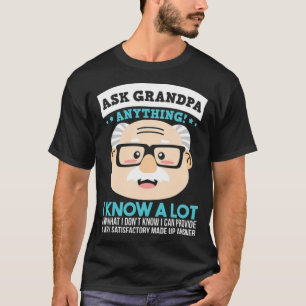 Grandpa Grandfather Funny Cartoon amaste shirt fit