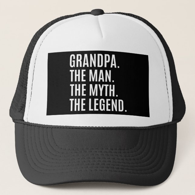 Grandpa/Grandfather Gift Trucker Hat (Front)
