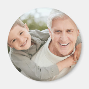 Grandpa Grandfather Grandad Personalised Photo Magnet