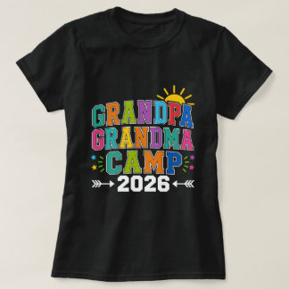 Grandpa Grandma Camp 2026 T-Shirt