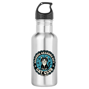 Grandpa Grandma Cat Gift Pet Lover Shirt Art - Gra 532 Ml Water Bottle