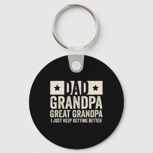 Grandpa Great Grandpa Father#39;s Day From Grandki Key Ring