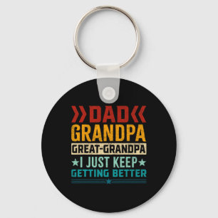 Grandpa Great Grandpa Fathers Day Key Ring