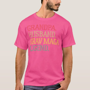 Grandpa Husband Krav Maga Legend Vintage Krav Maga T-Shirt