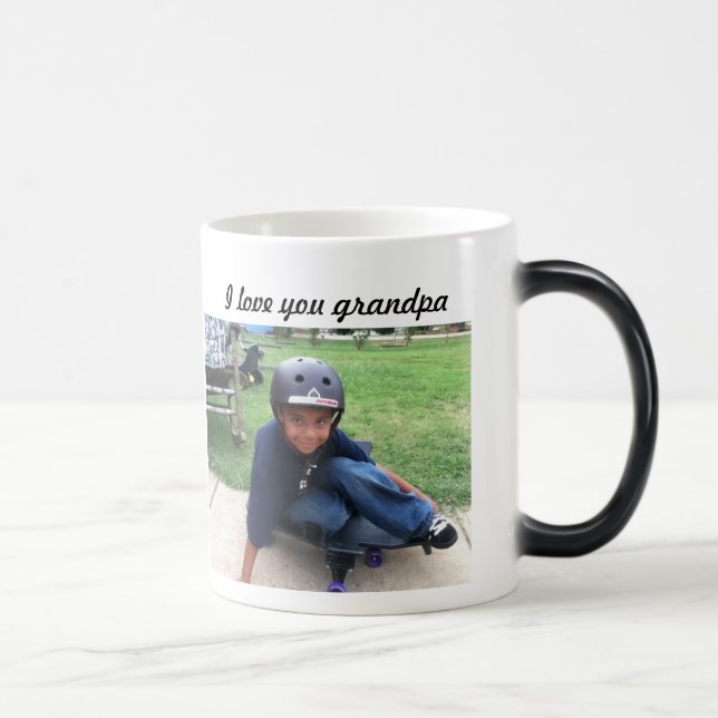 Grandpa i love u mug add your picture (Right)