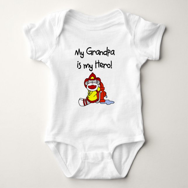 Grandpa is My Hero Firefighter Bodysuit (Front)