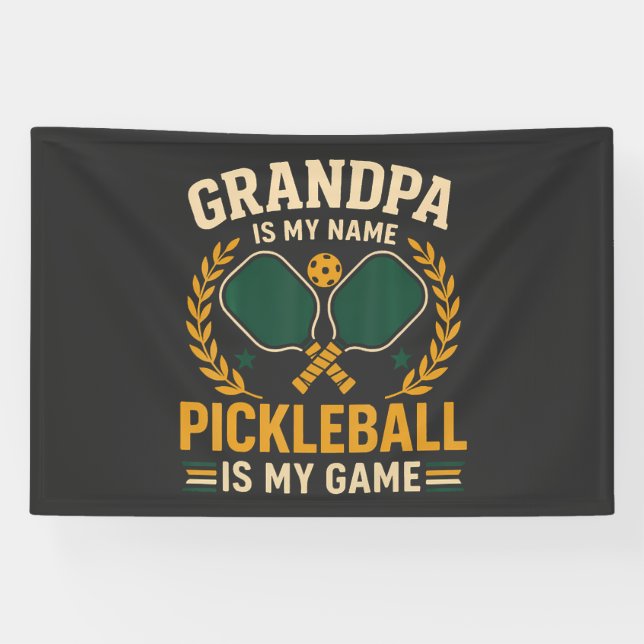Grandpa Is My Name Banner (Horizontal)