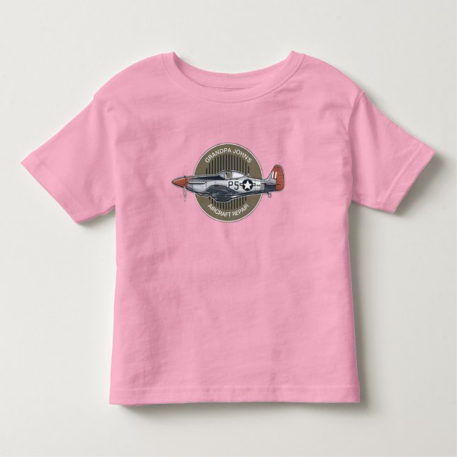 Grandpa John's Aircraft Repair 2.0 Toddler T-Shirt (Front)