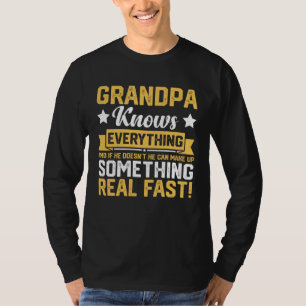 Grandpa Knows Everything 60th Father s Day T-Shirt