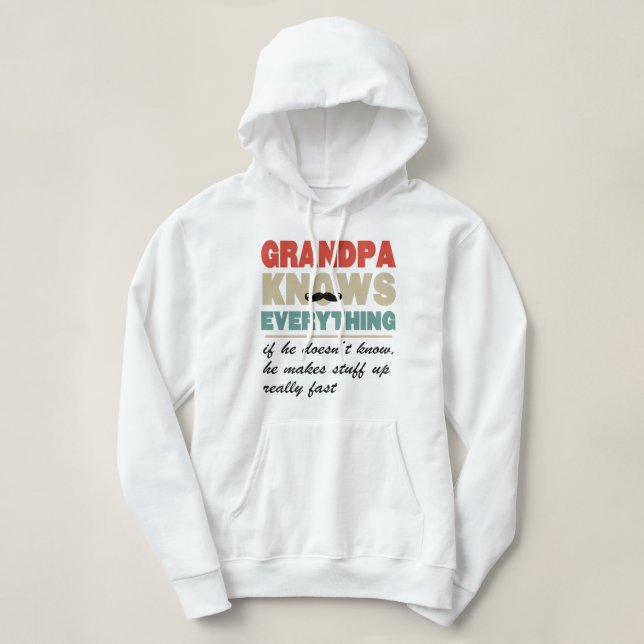 Grandpa knows everything shirt (Design Front)