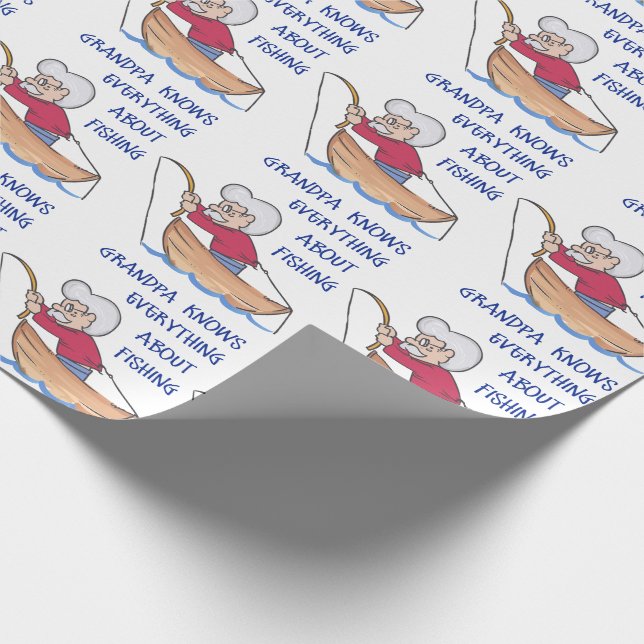 Grandpa Knows Wrapping Paper (Corner)