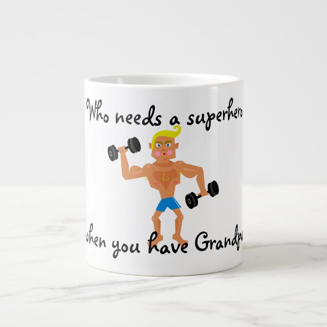 Grandpa Large Coffee Mug (Front)