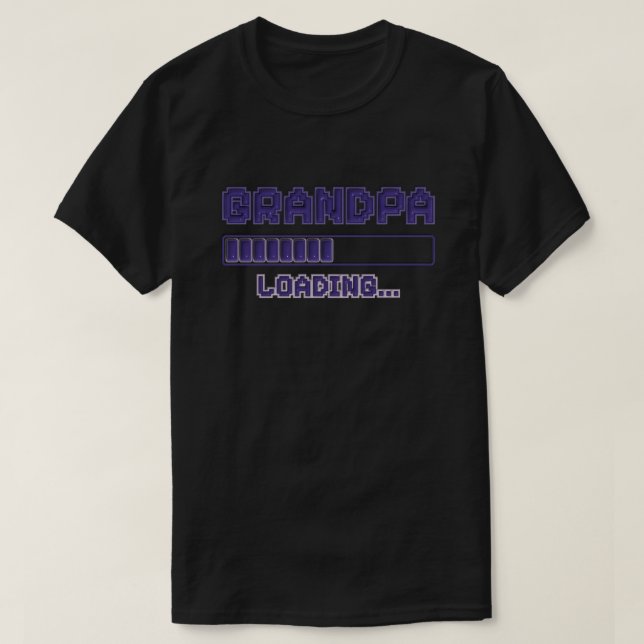 Grandpa Loading Pregnancy Reveal Shirt (Design Front)