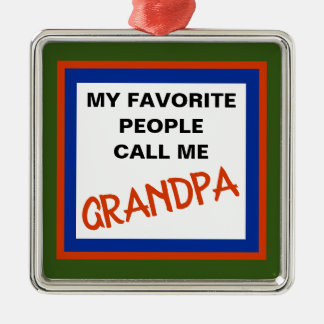 GRANDPA METAL TREE DECORATION
