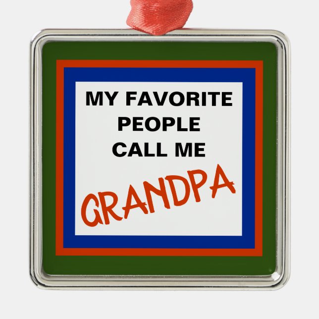 GRANDPA METAL TREE DECORATION (Front)