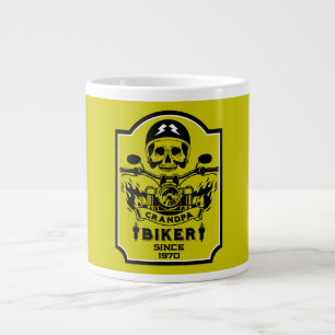 Grandpa Motorbike Rider Large Coffee Mug