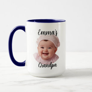 Grandpa Mug Custom Baby Face - Gift For Papaw