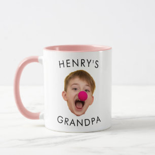 Grandpa Mug Gift, Baby Face Dad, Custom Face Mug