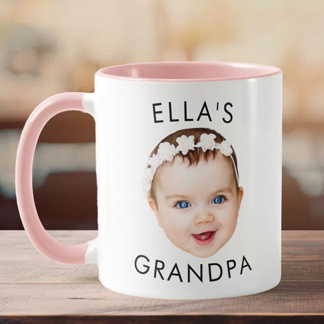 Grandpa Mug Gift,  Baby Photo Mug, Baby Face Gift  (Creator Uploaded)