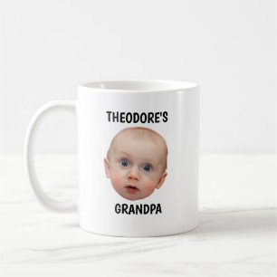 Grandpa Mug Gift, Personalised Baby Face Photo Mug