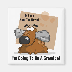 Grandpa News (Customisable) Magnet