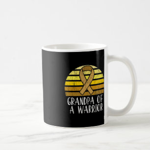 Grandpa Of A Warrior Childhood Cancer Awareness  Coffee Mug