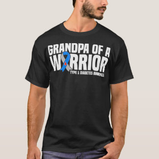 Grandpa of a Warrior Type 1 Diabetes Awareness Pul T-Shirt