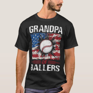 GRANDPA Of Ballers Baseball T-Shirt