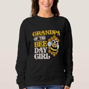 Grandpa Of Bee Day Girl Honey Beekeeper Beekeeping Sweatshirt